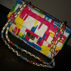 White/Colorful Purse